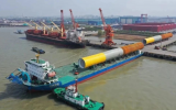 單重2000噸！中廣核惠州港口二海上風(fēng)電項(xiàng)目兩根管樁發(fā)運(yùn)