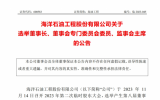 海油工程公司關(guān)于選舉董事長(zhǎng)、董事會(huì)專門委員會(huì)委員、監(jiān)事會(huì)主席的公告