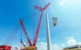 履帶起重機(jī)SCC52000TM完成全球首臺(tái)18-20MW風(fēng)儲(chǔ)荷網(wǎng)一體型海上風(fēng)電機(jī)組吊裝