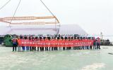 中交海峰風電承建中廣核煙臺招遠400MW海上光伏項目二標段主體工程完工