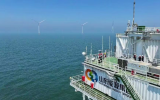 山東能源新能源集團渤中海上風(fēng)電G場址一期項目一次性全容量并網(wǎng)