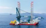 “SFE Developer”號海上風電安裝船抵達臺灣省 助力TPC II海上風電項目